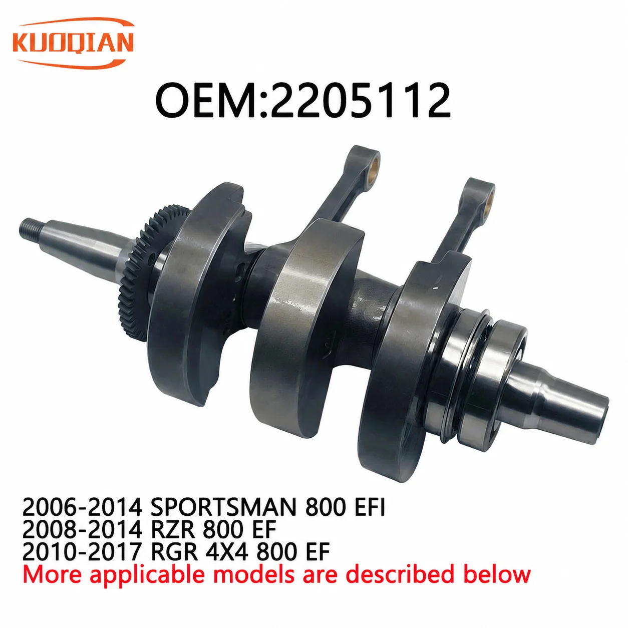 Crankshaft Assy 2205112 1202676 1202677 For POL PLR 800 RZR, SPORTSMAN, RGR NEW CV TECH  2005-2017