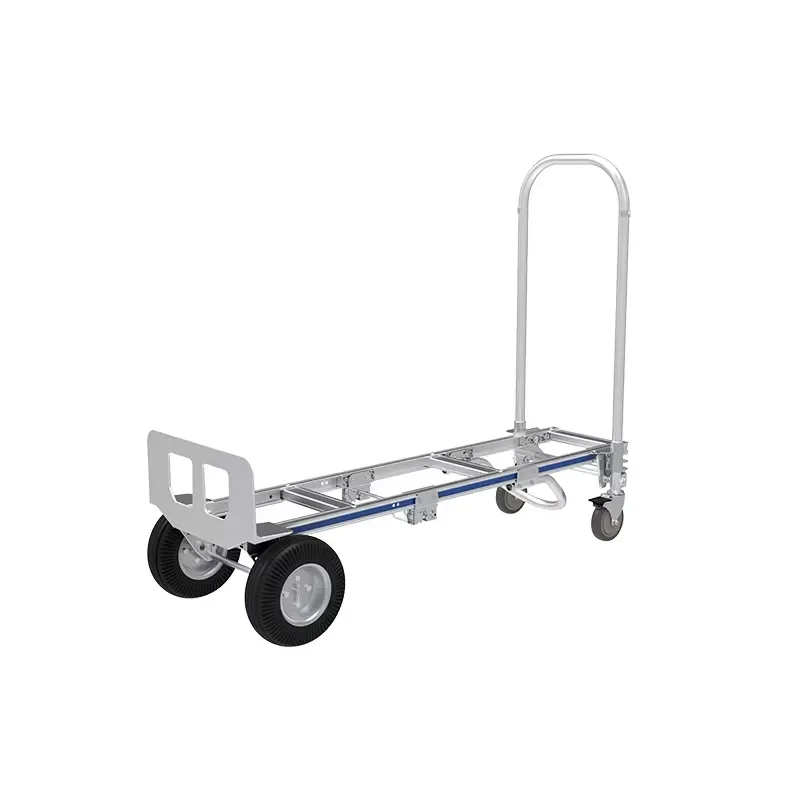 HEAVY DUTY FW-86 Industrial Aluminum Platform Hand Trolley Heavy-Duty Folding Four-Wheel 250KG Capacity Warehouse Moving