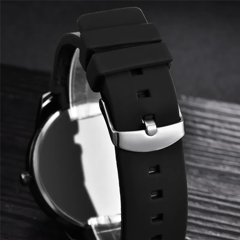 Men Brand Unique Designer Watches Students Fashion Casual Silicone Band Simple Cheap Quartz Gifts Watch Black Reloj Hombre 2025