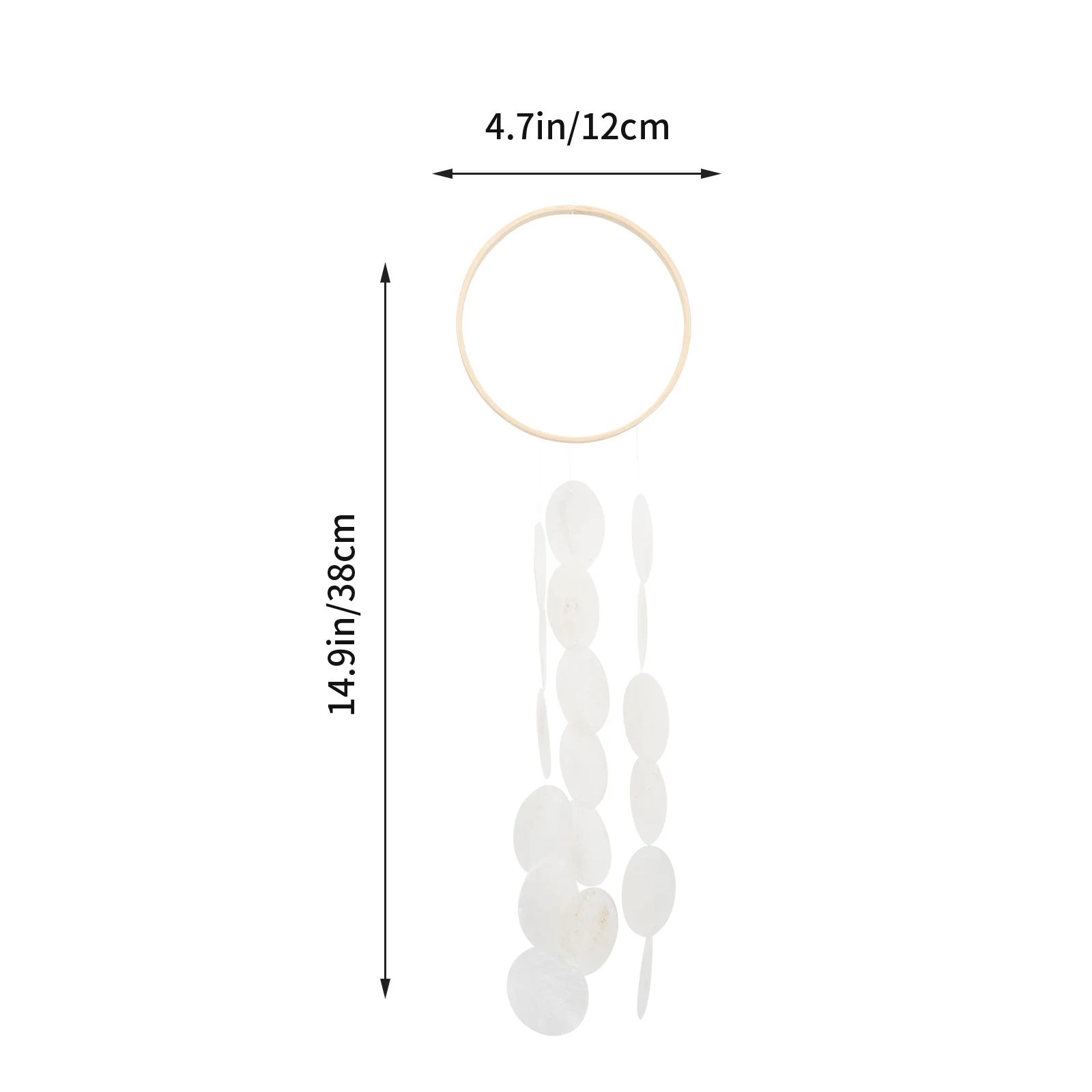 

Colorful Shell Wind Chime Creative Chic Outdoor Balcony Decoration Garden Pendant Home Decorative Wind Bell Balcony Pendant