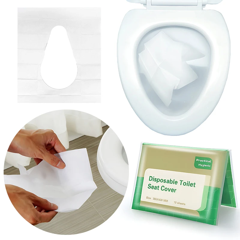 10/30/50PCS Einweg Wc Sitz Abdeckung Sanitär Papier Wc Sitzkissen Wasserdicht Löslich Sicherheit Reise Camp Accessiory ZYF