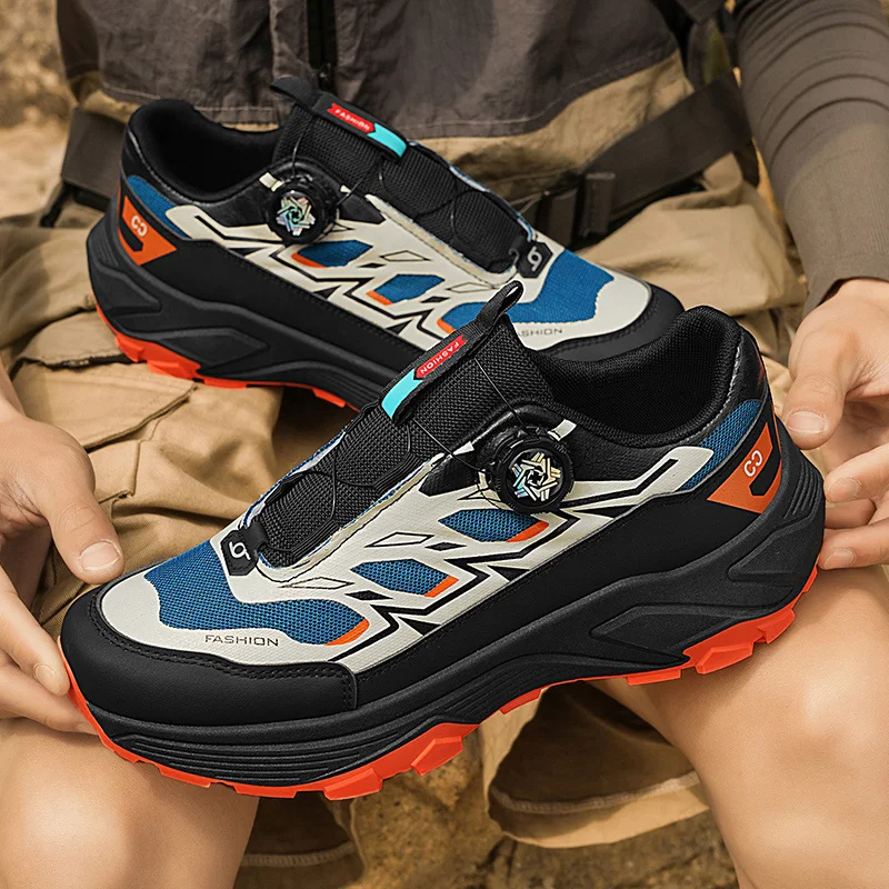 

2025Summer Breathable Comfortable Lightweight High-Quality Dad Shoes Sneakers Mesh Men's Shoes Hiking Shoes Three Colors39-45