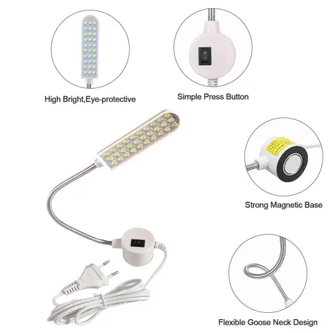 산업용 Led 조명 1w 2w 3w 휴대용 작업 조명 Led 유연한 작업 조명 흡착 기본 재봉틀 유연한 작업 자기