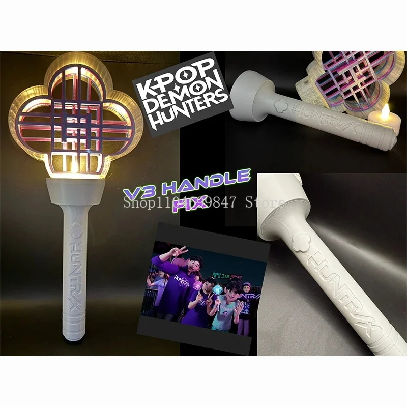 데몬스 코스 헌트릭스 코스프레 3D 프린팅 응원봉 부메랑 라이트보드 사야 남성 여성 팬 K팝 코스튬 코스프레 소품