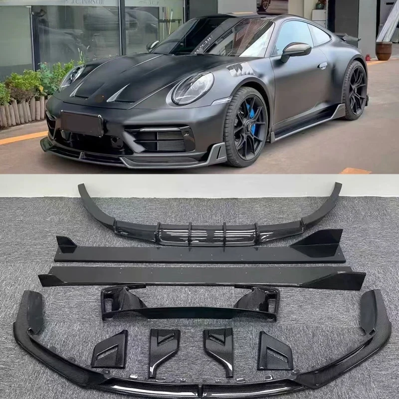 

Carbon Fiber DA Style Front Bumper Lip Rear Bumper Diffuser Side Skirts For 2020 Car Body Kit