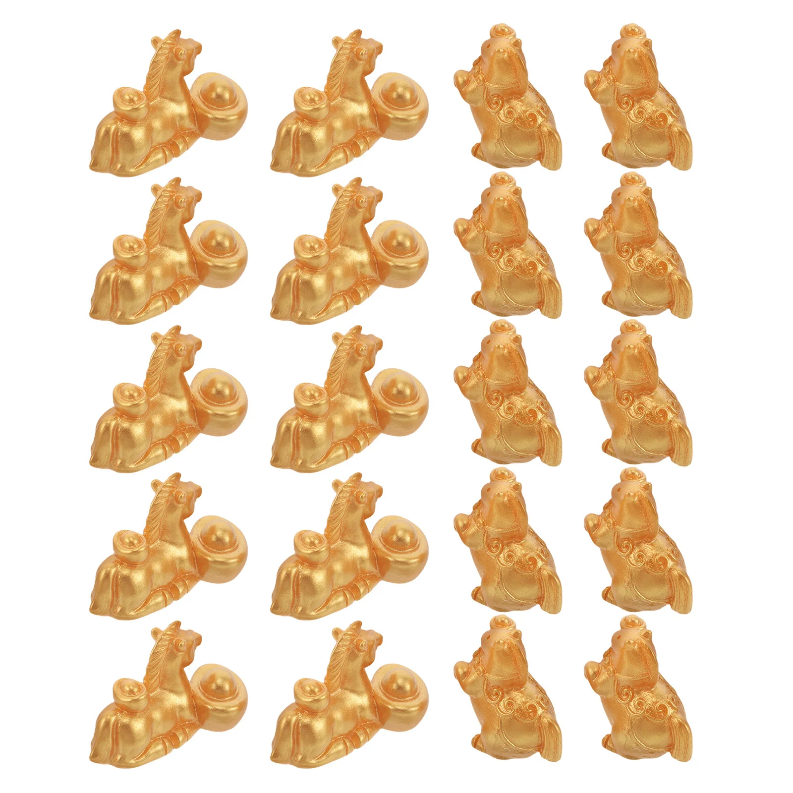 

30Pcs Mini Resin Horses for Chinese New Year, Prosperity Symbol Decor for Home Office Bedroom Study Table Festival Gift Lunar