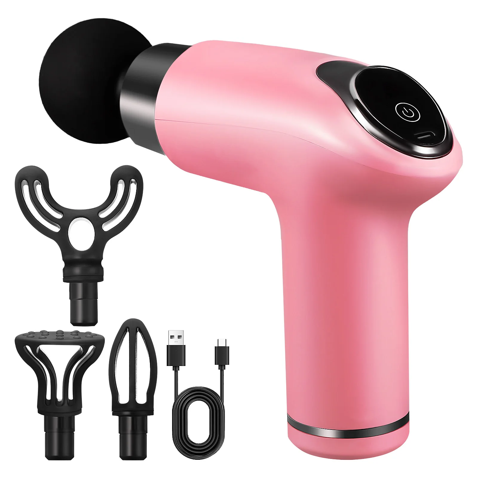 

Smart Electric Muscle Massager Pink Variable Speed Handheld Portable Body Massagers Quiet Long Lasting Use Mini Percussion