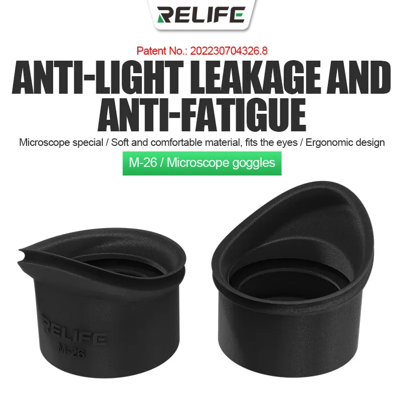 

RELIFE M-26 Microscope 3D Goggles Rubber Eyepiece Cover Guards silicone Eyecup For most stereo microscopes Strong shading effect