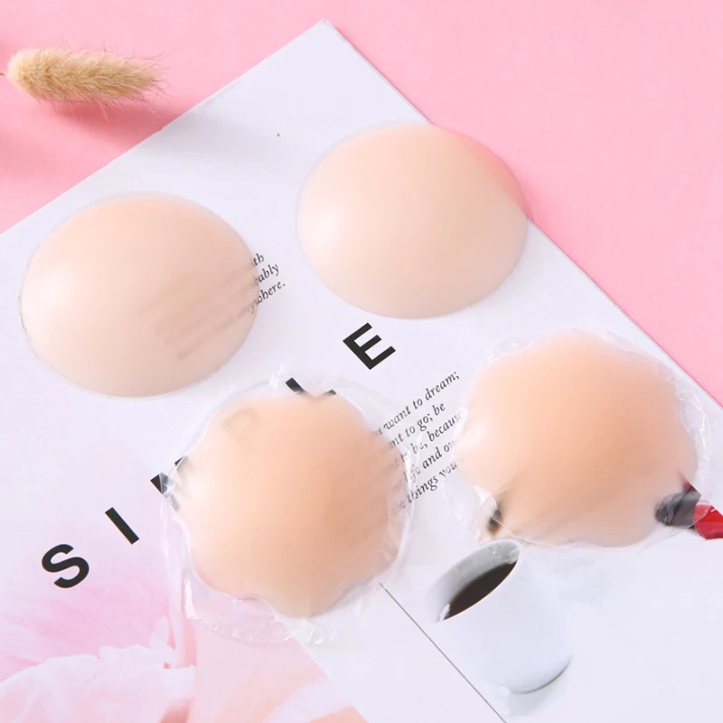 

Reusable Invisible Self Adhesive Silicone Breast Chest Nipple Cover Bra Pasties Petal Mat Stickers Accessories For Woman