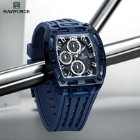 New NAVIFORCE Men's Quartz Multifunction Watches Fashion Sports Chronograph 5ATM Waterproof Silicone Casual Wild Man Wrist Watch