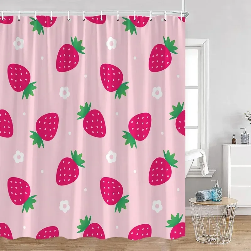 

LXL01Tropical Fruit Shower Curtains Yellow Lemon Blue Watercolour Leaves Bath Curtain Set Polyester Fabric Bathroom Decor wi6Jm%