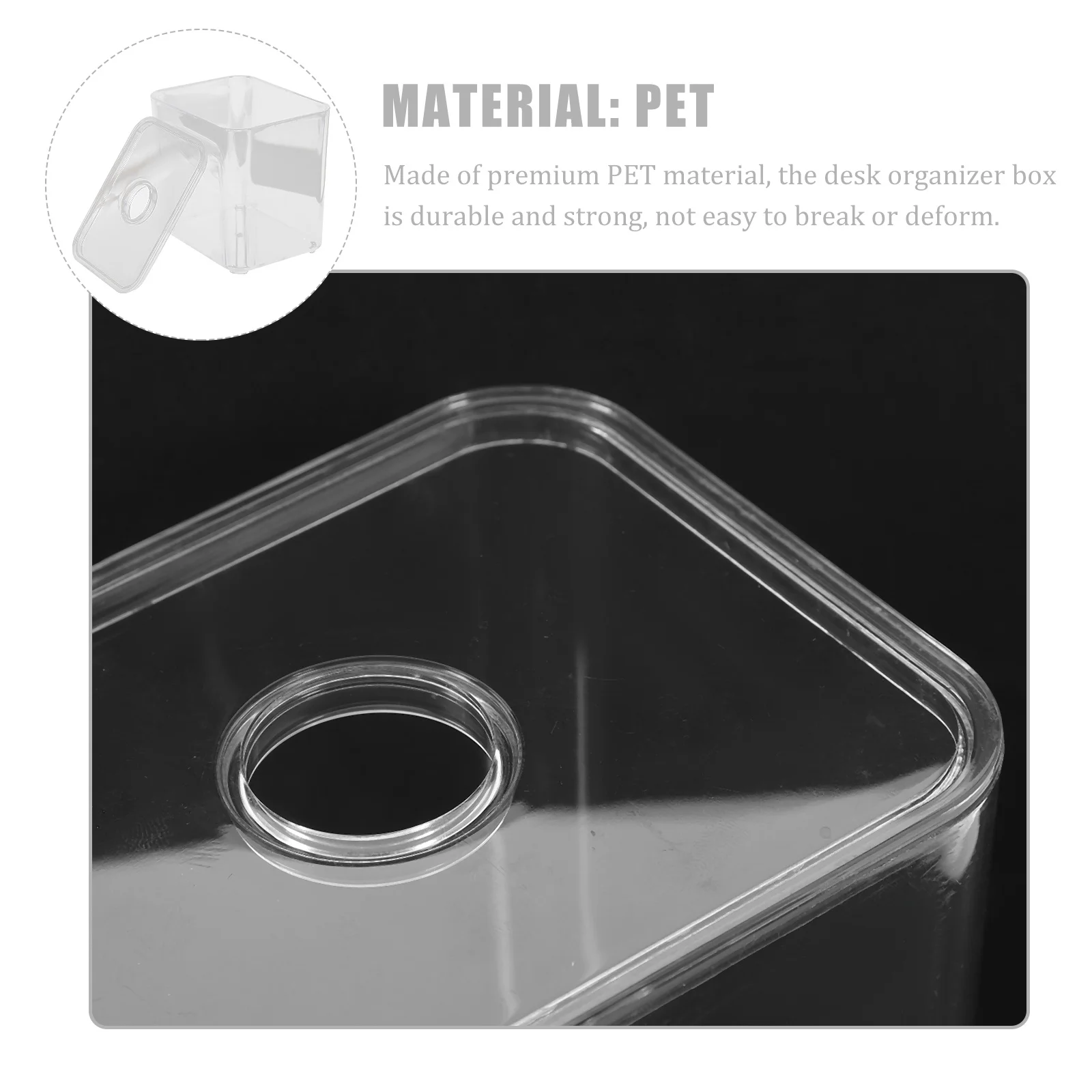 

2Pcs Clear Cotton Pads Dispenser Multipurpose Storage Box for Home and Travel Cotton Swabs Storage Box Toothpick Case
