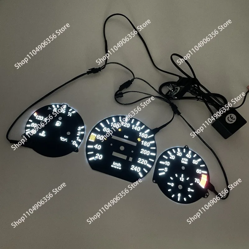 for High-quality EL-emitting automotive instrumentation for Mercedes-Benz W124, W126, (W201) 190