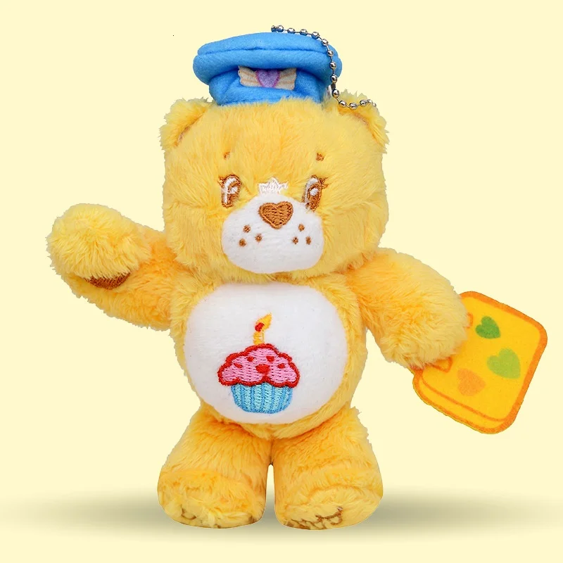 Care Bears Pilot Plush Pendant Cute Cartoon Stuffed Keyrings Girls Bag Bakcpack Cars Plush Keychains Christmas Gift