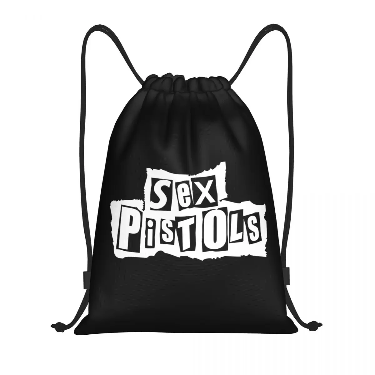 

Heavy Metal Rock Band Sex Pistols Drawstring Backpack Women Men Sport Gym Sackpack Portable Training Bag Sack