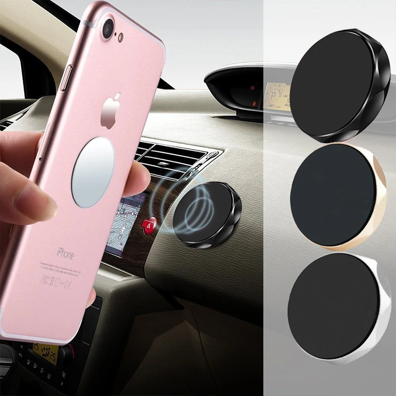 Universal Rhombus Circular Magnetic Car Phone Holder Strong Magnetic Magnets for IPhone Samsung Xiaomi Auto Interior Accessories