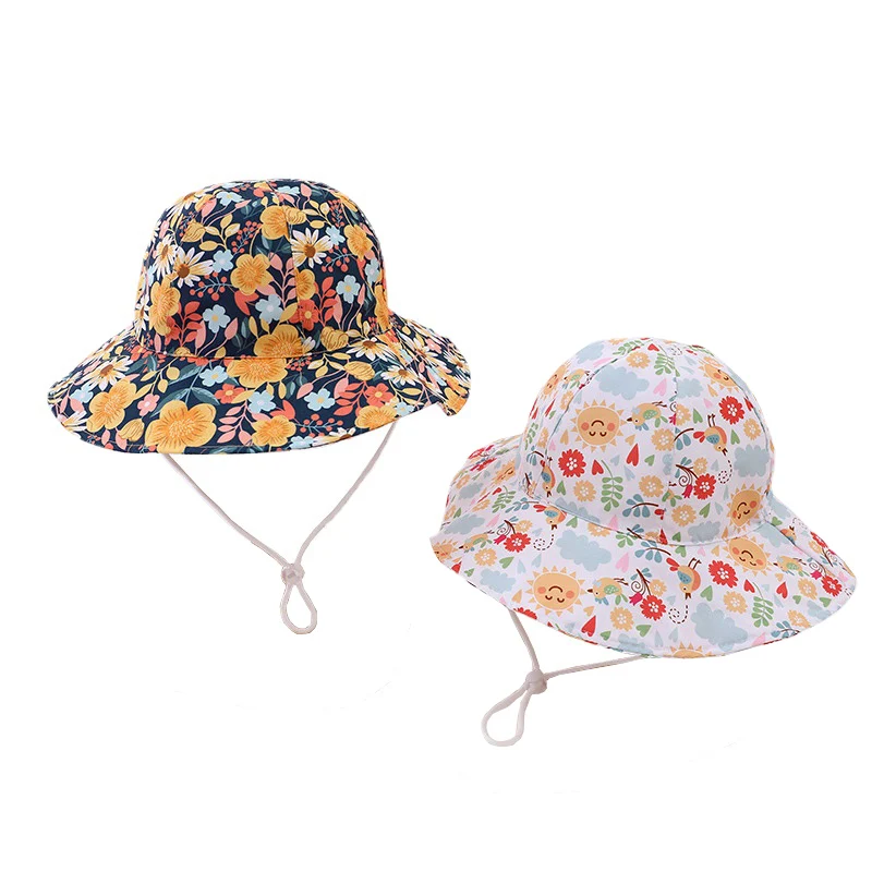 New Summer Panama Children's Breathable Fisherman Cap Baby Sun Hat Boys Girls Bucket Hat Toddler Kids Beach Sun Cap