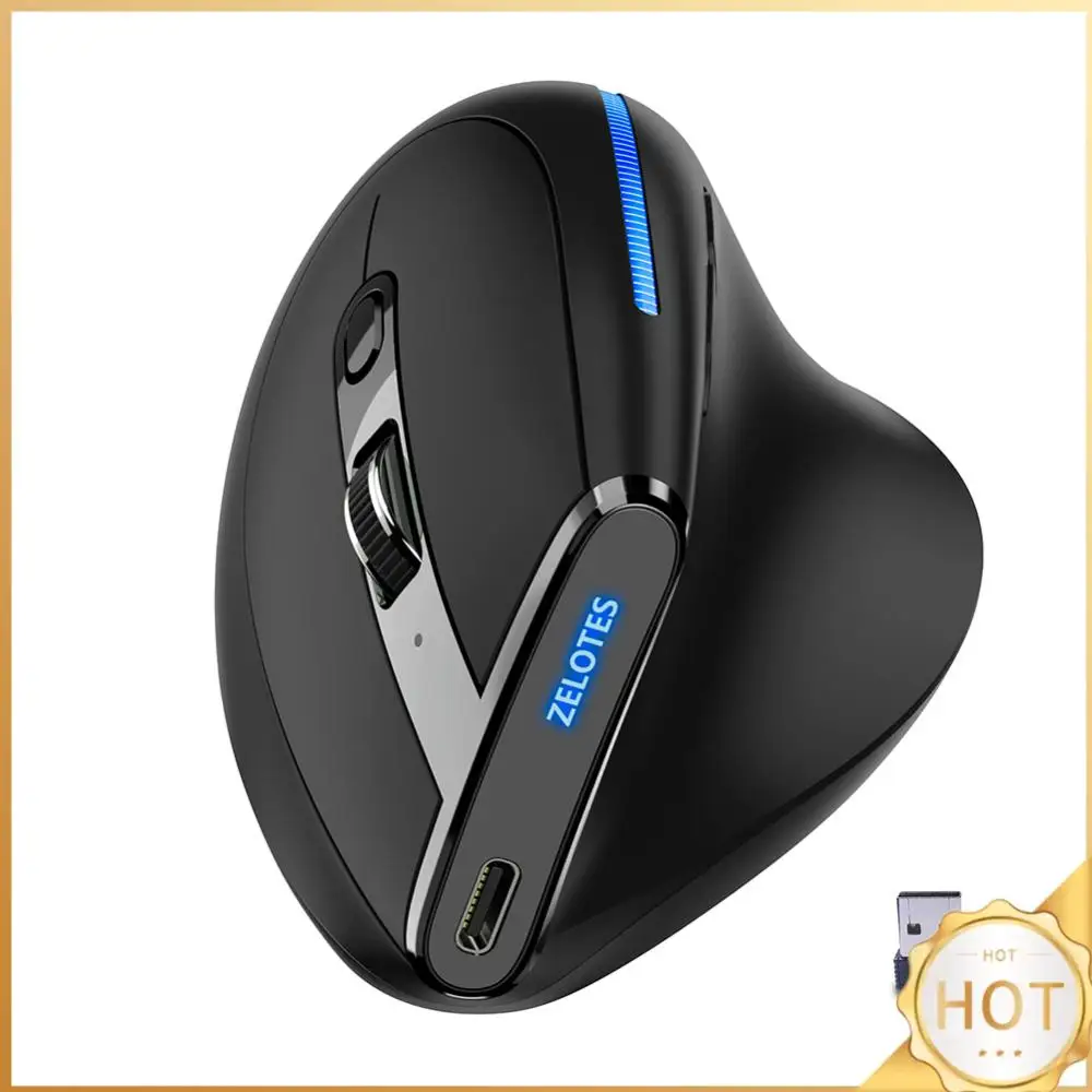 

ZELOTES 2.4G Wireless Mice 6 Buttons F-36A 2.4G Wireless Rechargeable Mouse 2400 DPI Adjustable Computer Accessories