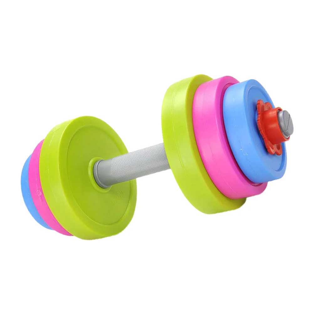 Toddler Outdoor Toys Children's Dumbbell Plastic Barbell for Kindergarten Kids Exercise Aerobic Fitness