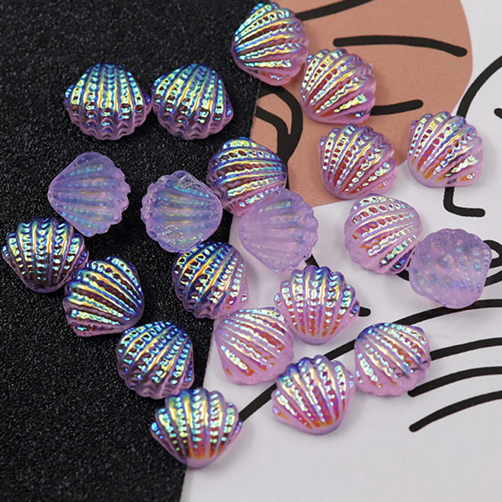 20st Zeemeermin Nail Steentjes 3d Zomer Oceaan Serie Aurora Heldere Witte Schelp Nagel Decoratie Diy Kawaii Nagel Accessoires