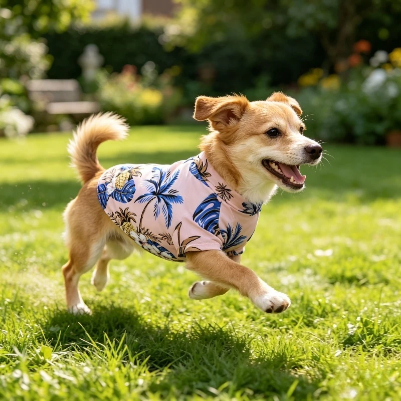 

Lightweight Pineapple Pet Shirt for Small Medium Dogs Cats Thin Spring Summer Apparel Soft Breathable Fabric Cute Daily Outfit