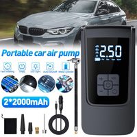 7.4/12V Digital Air Pump Cordless 400mAh 150PSI Powerful Tire Inflator Air Compressor Tire Pump For Motorcycle Bicycles Ball