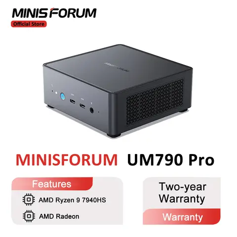 Nuovo MINISFORUM UM790 Pro Mini PC AMD Ryzen 9 7940HS Gaming Mini PC Finestra 11 DDR5 5600 MHz USB4 WiFi 6E Desktop Mini Computer