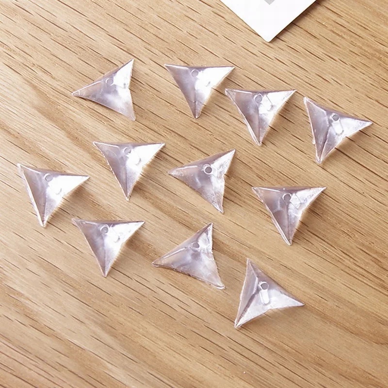 Dust Plug Anti Dust Corner Guards Clear Dustproof Edge Triangles Corner Protector for Furniture Cabinet Drawer Wardrobe Bracket
