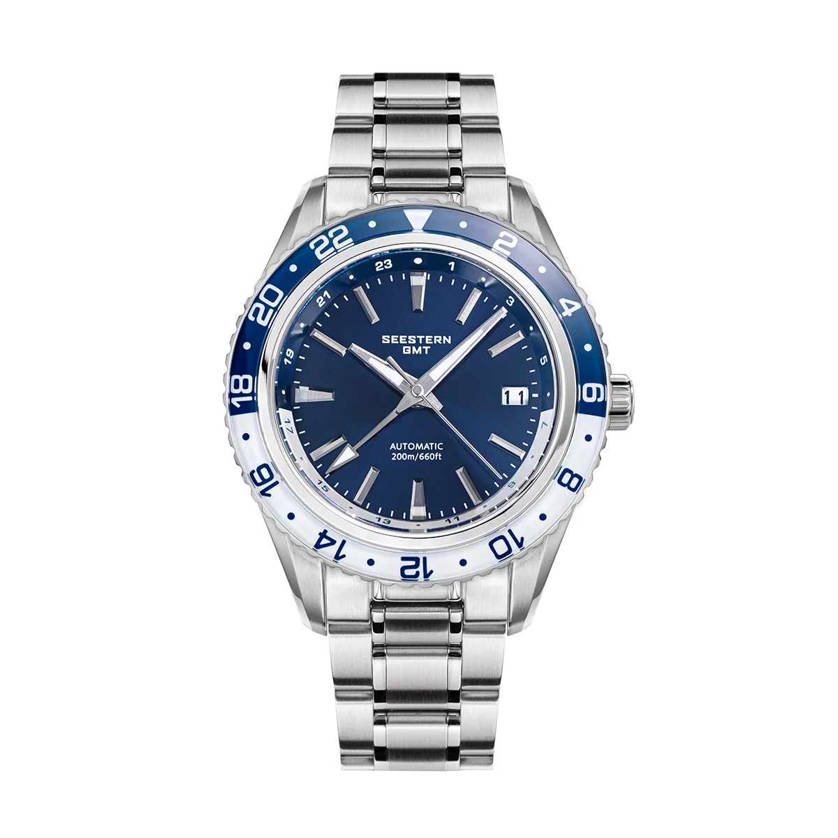 SEESTERN メンズ オブ ウォッチ オフィス GMT 自動 NH34 ムーブメント