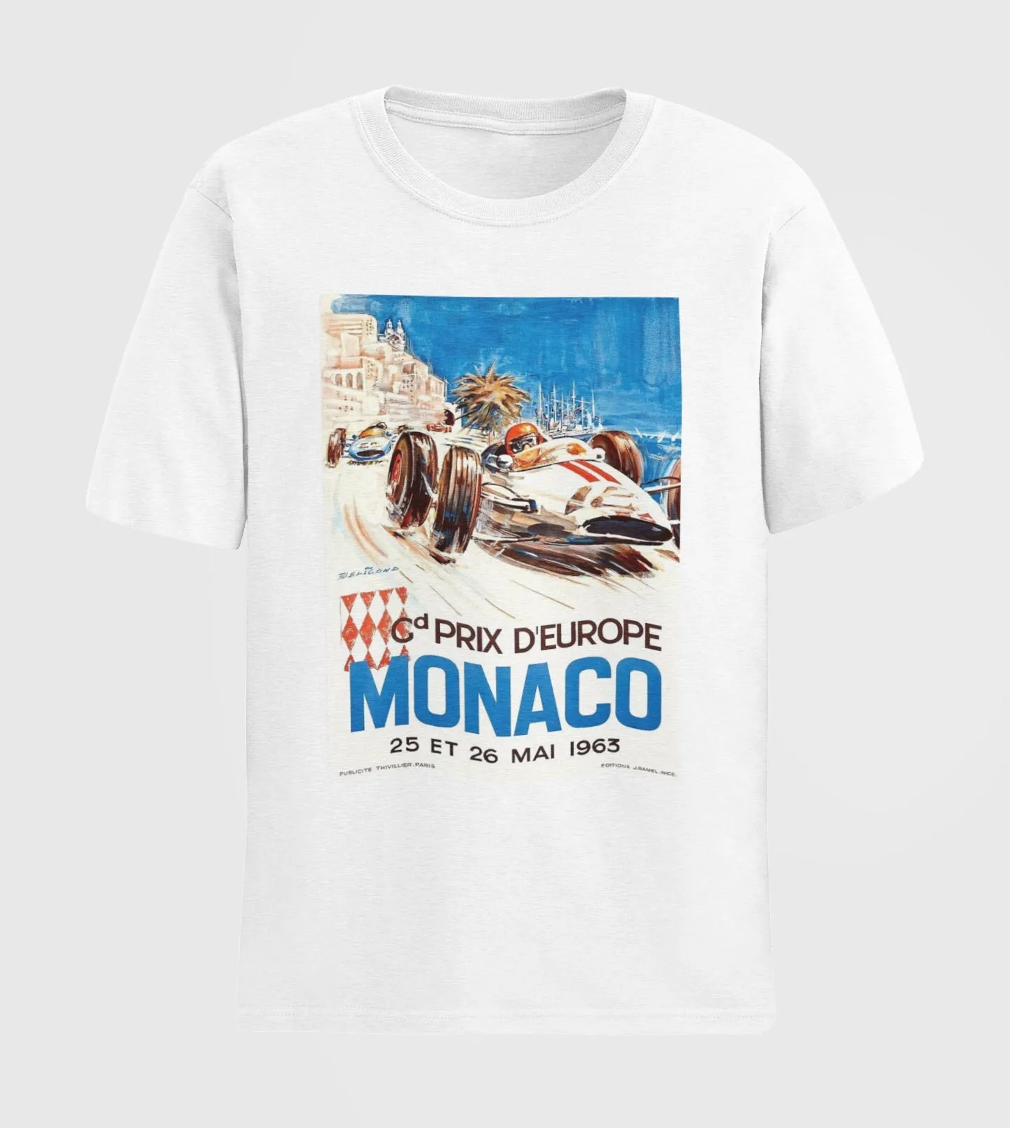 

Футболка «Гран-при Монако», винтажный гоночный автомобильный постер, топ, одежда для мотоспорта, пот