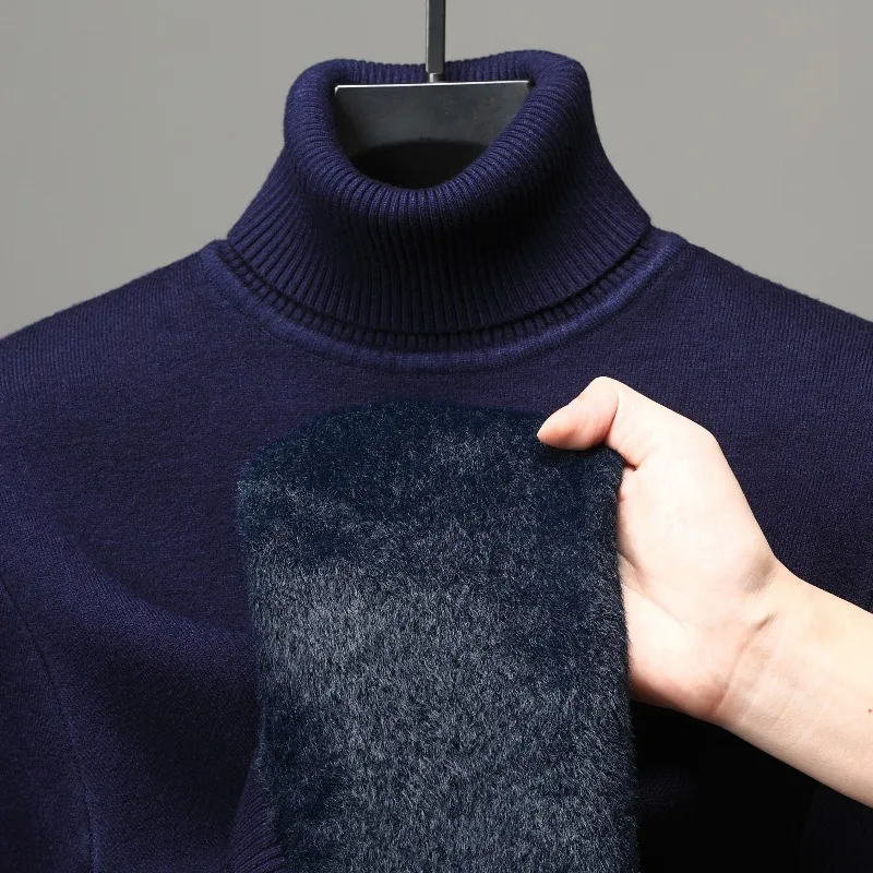 

Цельный флисовый свитер на подкладке, утолщенный и теплый, подходит для осени и зимы в качестве нижнего белья или трикотажной рубашки.