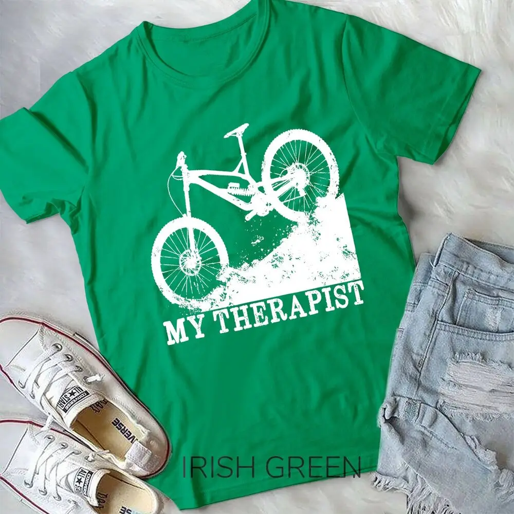 Enduro Mountain Biking - Bike Racing Enduro My Therapist T-Shirt Unisex T-shirt