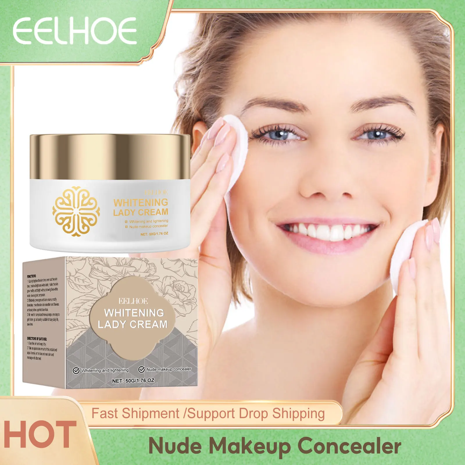 Corrector de maquillaje desnudo para iluminar la piel, poros invisibles, ollas en S, cicatrices, imperfecciones, cobertura completa, base correctora, crema, maquillaje perezoso