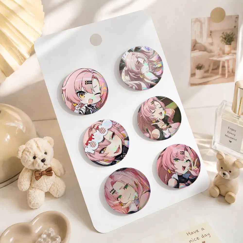 A-N-nicole Demara Anime Round Badges, Brooches, Clothing Accessories, Birthday Gifts, Anime Conventions