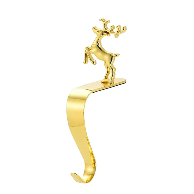 BAAG-حامل تخزين عيد الميلاد، خطاف رف ذهبي اللون شجرة ندفة الثلج عطلة الديكور عيد الميلاد شنطة هدايا جورب دائم