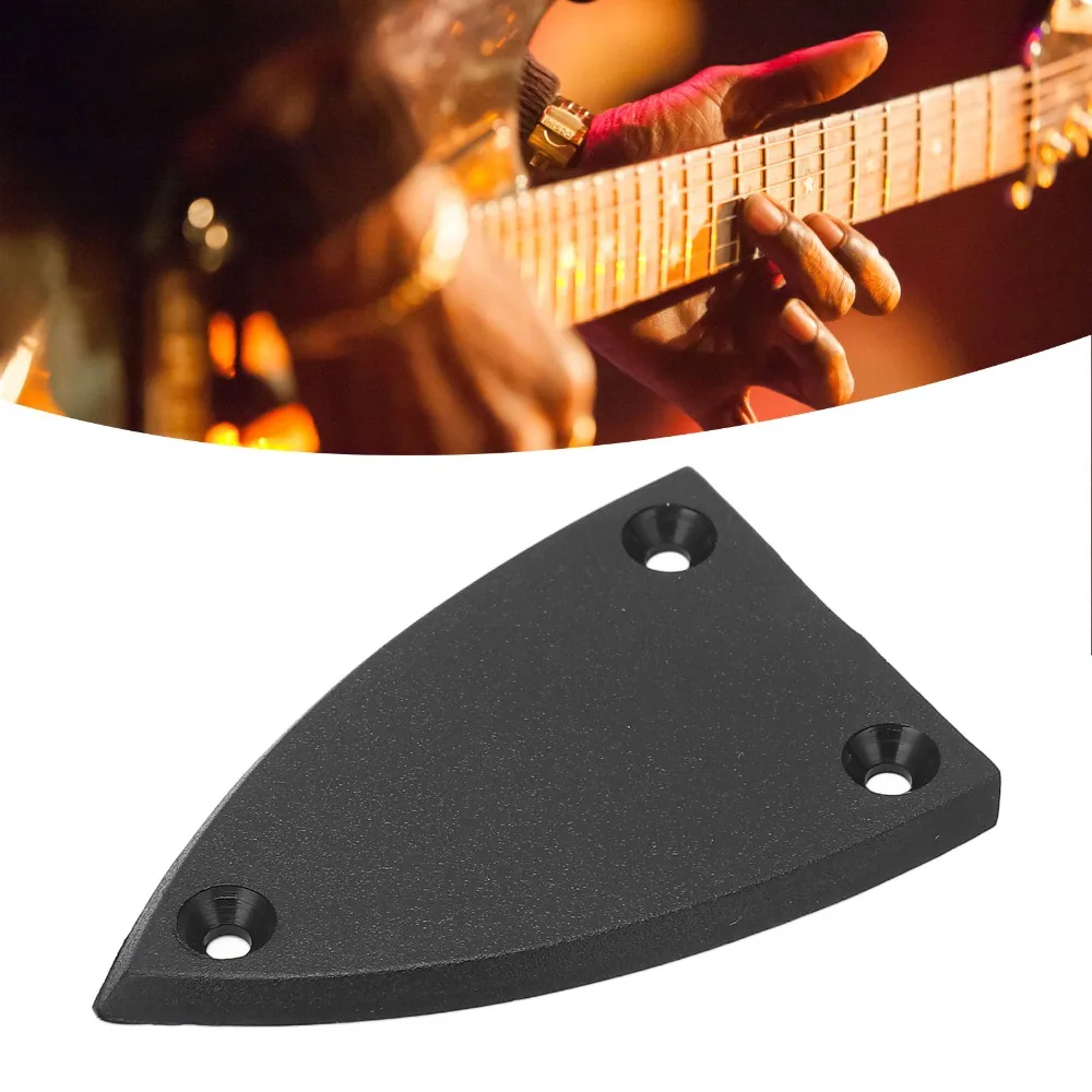 3PCS 3 Holes Design Truss Rod Cover Plastic Black Color Guitar Replacement Parts Plastic Guitar Covers Guitar Maintenance