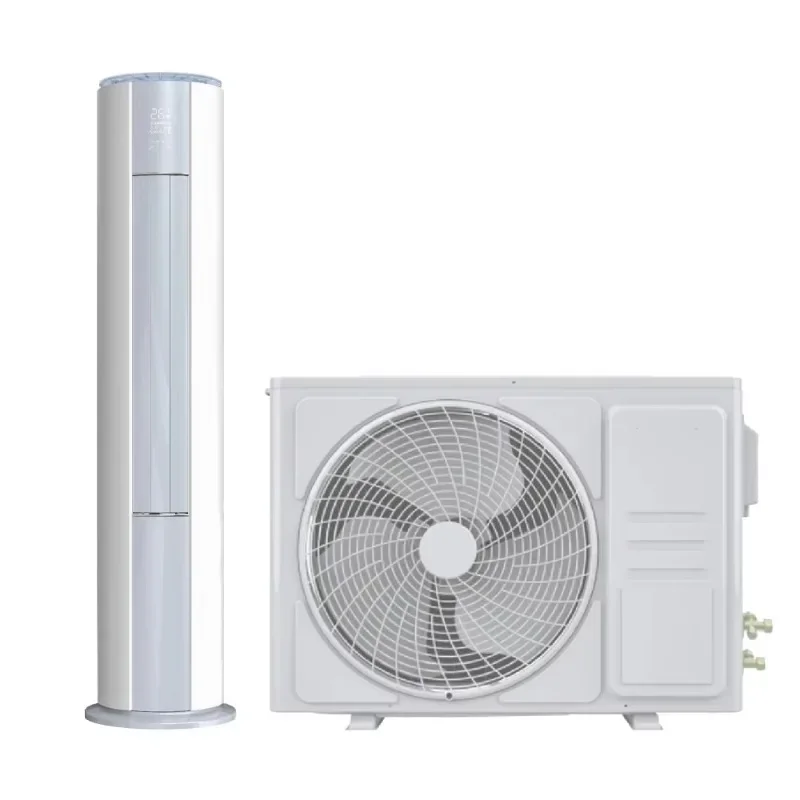 High-quality inverter air conditioner cylindrical floor-to-ceiling cabinet cooling and heating system, efficient electrical