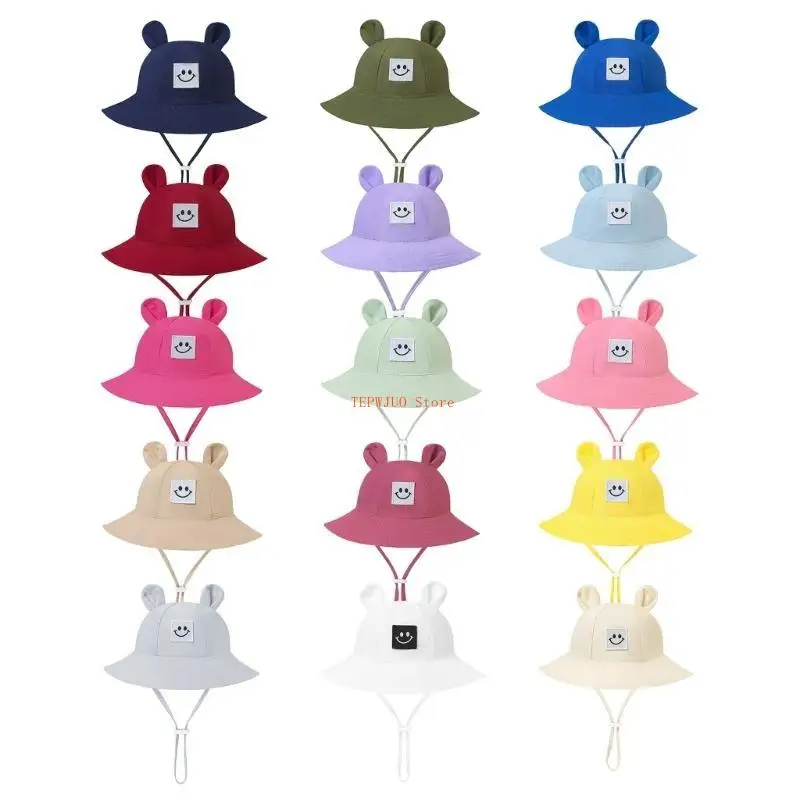 

U50F Upgrades Infant Breathable Fisherman Hat with Lovely Ears Toddler Summer Sun Hat