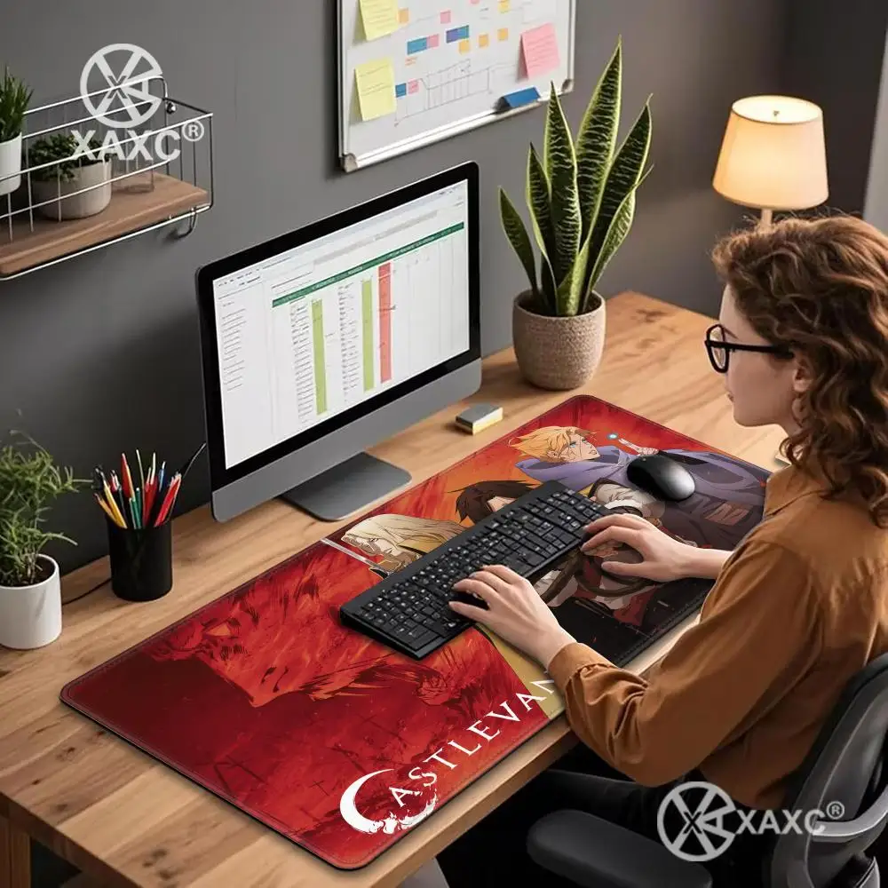 C-Castlevanias Mouse Pad large keyboard mouse desk pad non-slip rubber gaming mouse pad laptop mouse
