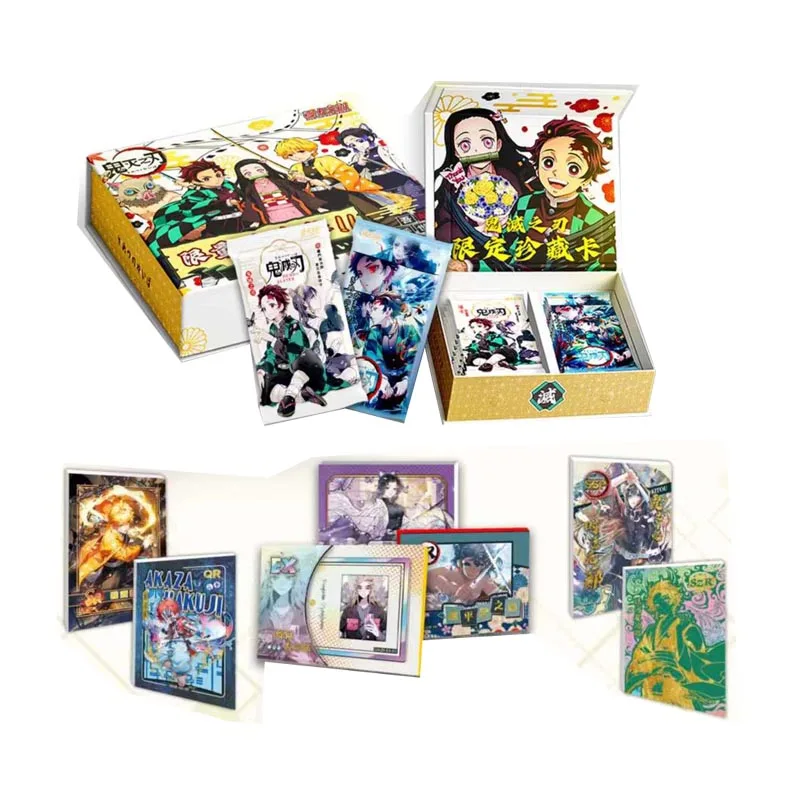 

Demon Slayer Collection Card MAN KA WEN CHUANG Main Character New Original ACG Anime Board Game Playing Trading Cards