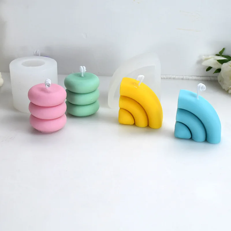 

Geometric Candle Silicone Mold Soap Mold Diy Handmade Candle Making Gypsum Resin Mold Home Decoration
