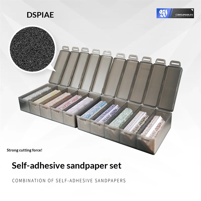 Self - adhesive Sandpaper Set SP - S01 - Model Tools for Gundam, GK and Military Model Making, for Nub Sanding and Polishing