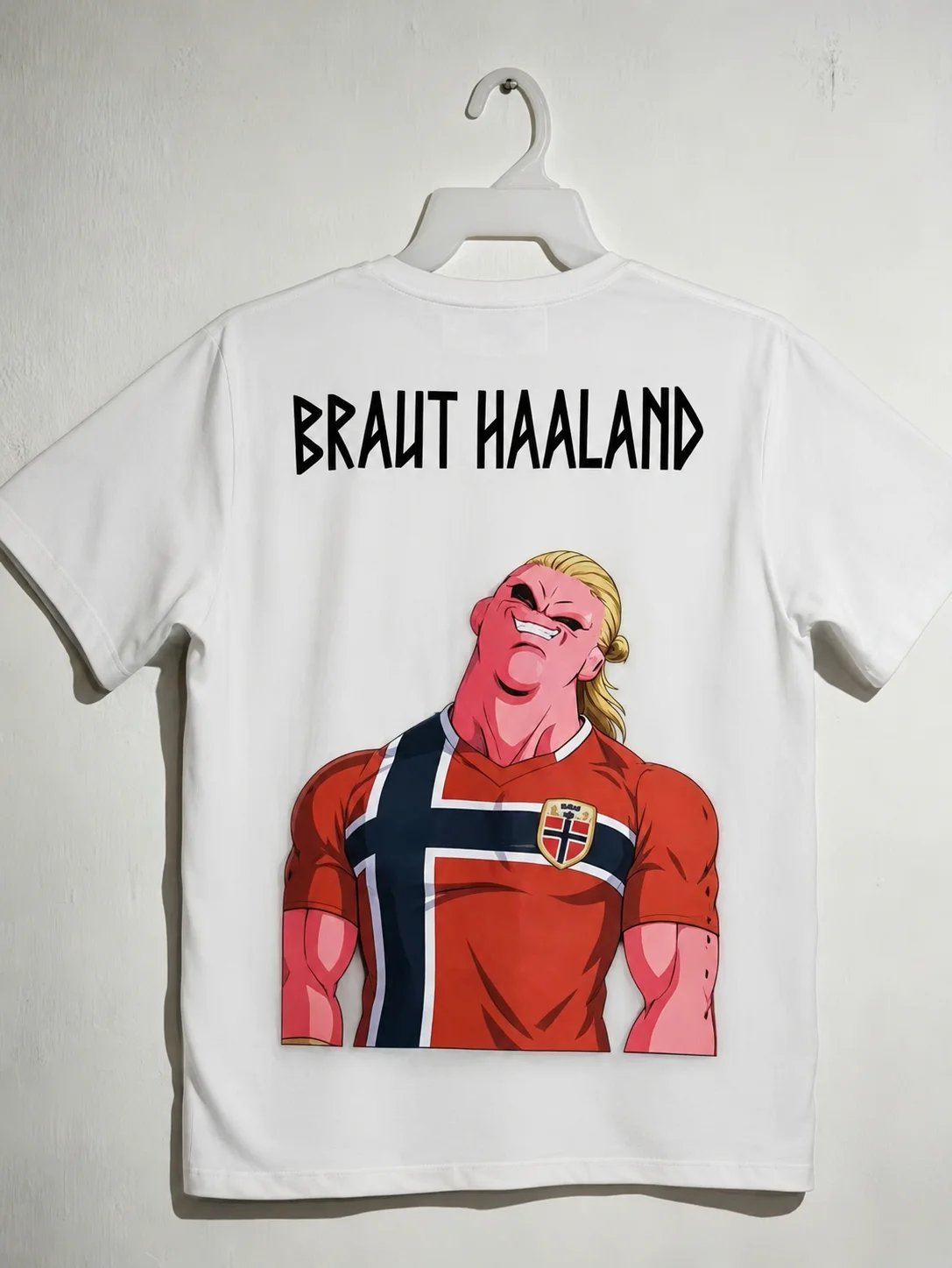 Erling Haaland Norway Funny Majin Buu Graphic T Shirt Men Football Soccer Cartoon Tee Men's and Women's Streetwear T-shirt - view 2