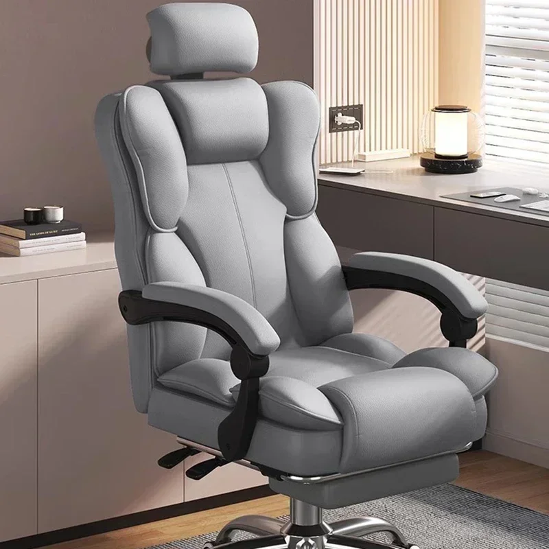 Indoor Recliner Gaming Chair Creative Desk Chaise Desk Bedroom Vanity Office Chair Leather Lazy Muebles Hogar Home Furniture