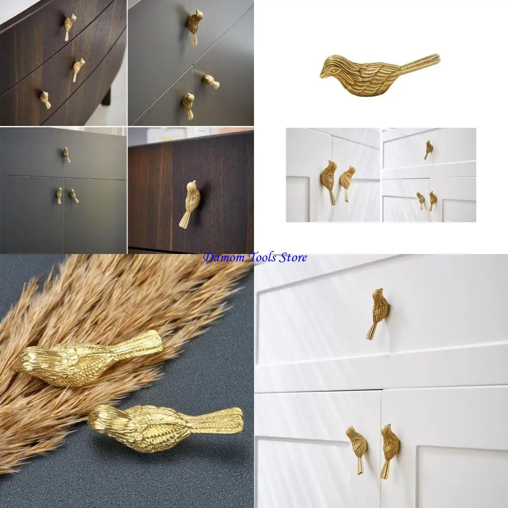 57BE Artistic Brass Fortune Knob Drawer Pull Knob for DIY Crafts Collection Display