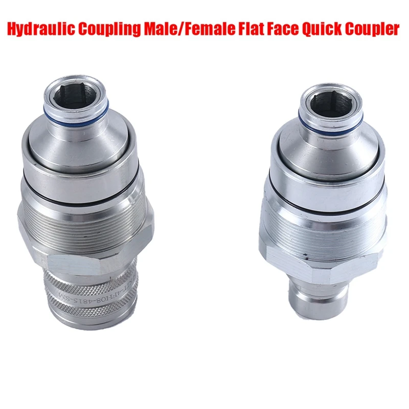 7246802 7246799 Hydraulic Coupling Male/Female Flat Face Quick Coupler For Kubota