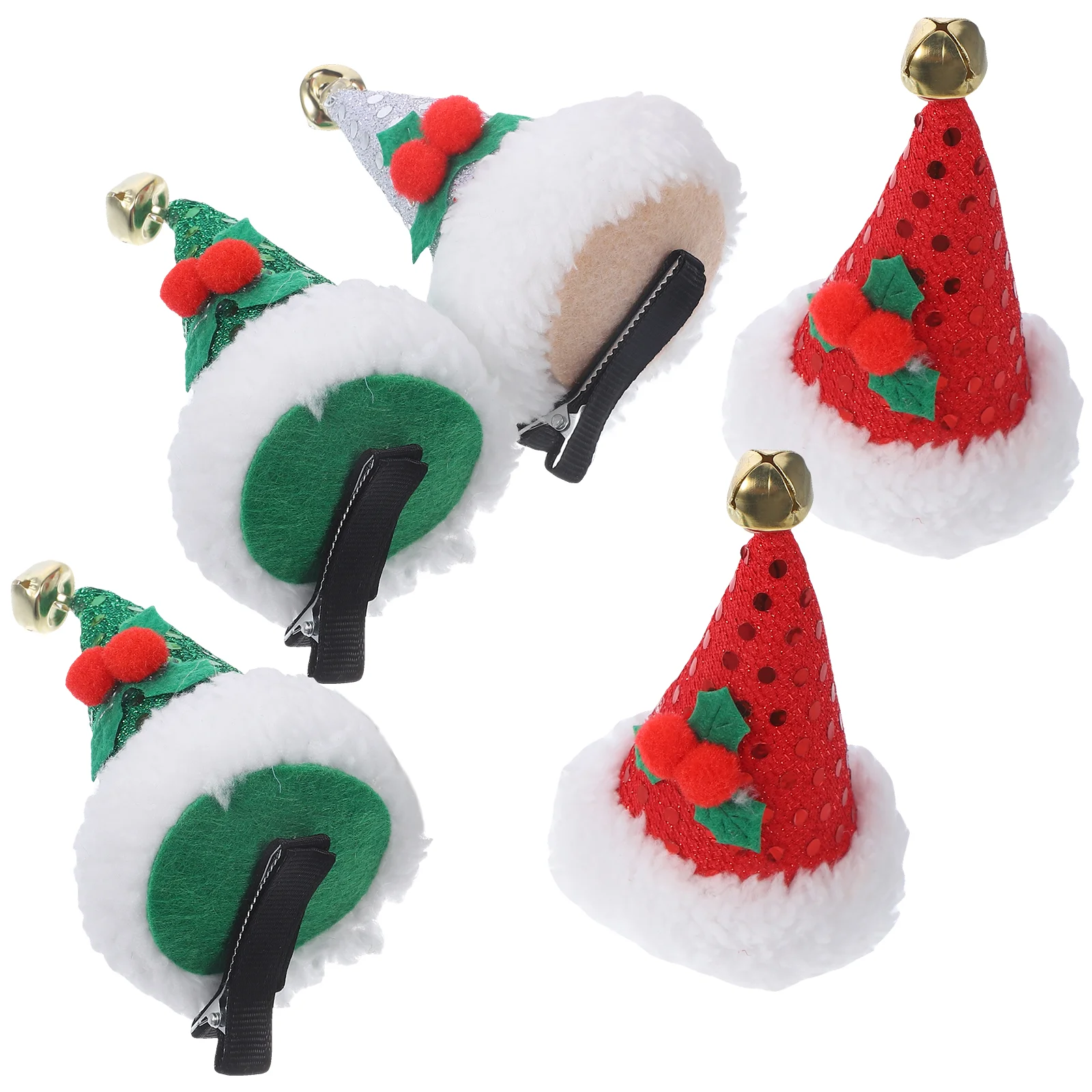 

Sequin Hat Bridal Hair Accessories Decorative Barrette Christmas Tree Clip Pins Baby
