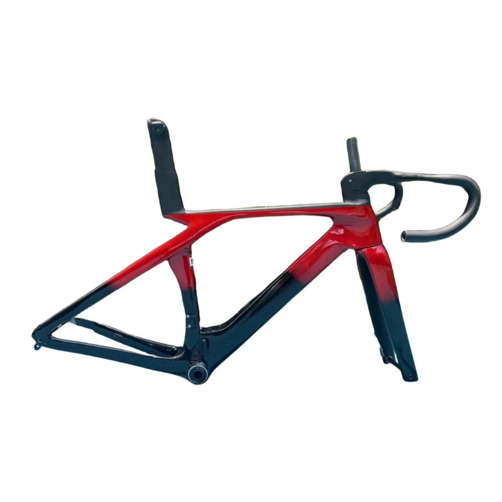 

SLR9 Gen7 Carbon Road Bike Frame Di2/Mechanical Compatible Lightweight Racing Bicycle Frameset Full Internal Routing DPD Red