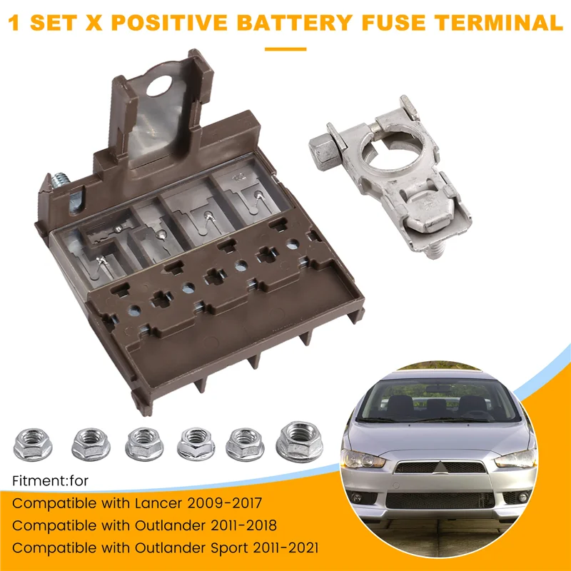 

Терминал положительного предохранителя аккумулятора для Mitsubishi Lancer 2009-2017 8571A019, клемма предохранителя аккумулятора для терминала предохранителя Mitsubishi