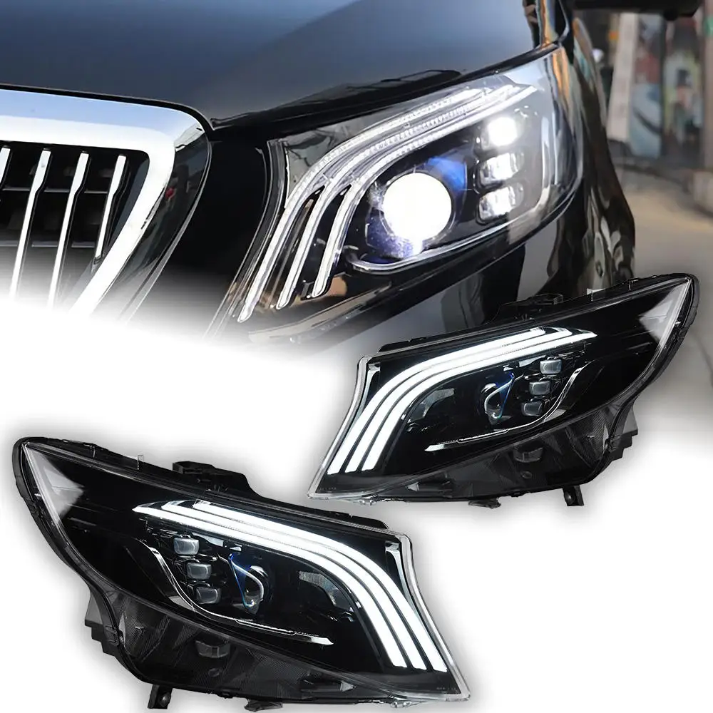 

AKD Car Styling Head Lamp for Benz Vito Headlights 2015-2020 V-Class V250 LED Headlight LED Projector Lens DRL Auto Accessories